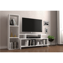 spanish MDF White Tv Set - 100 × 30 × 130 cm