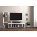 spanish MDF White Tv Set - 100 × 30 × 130 cm