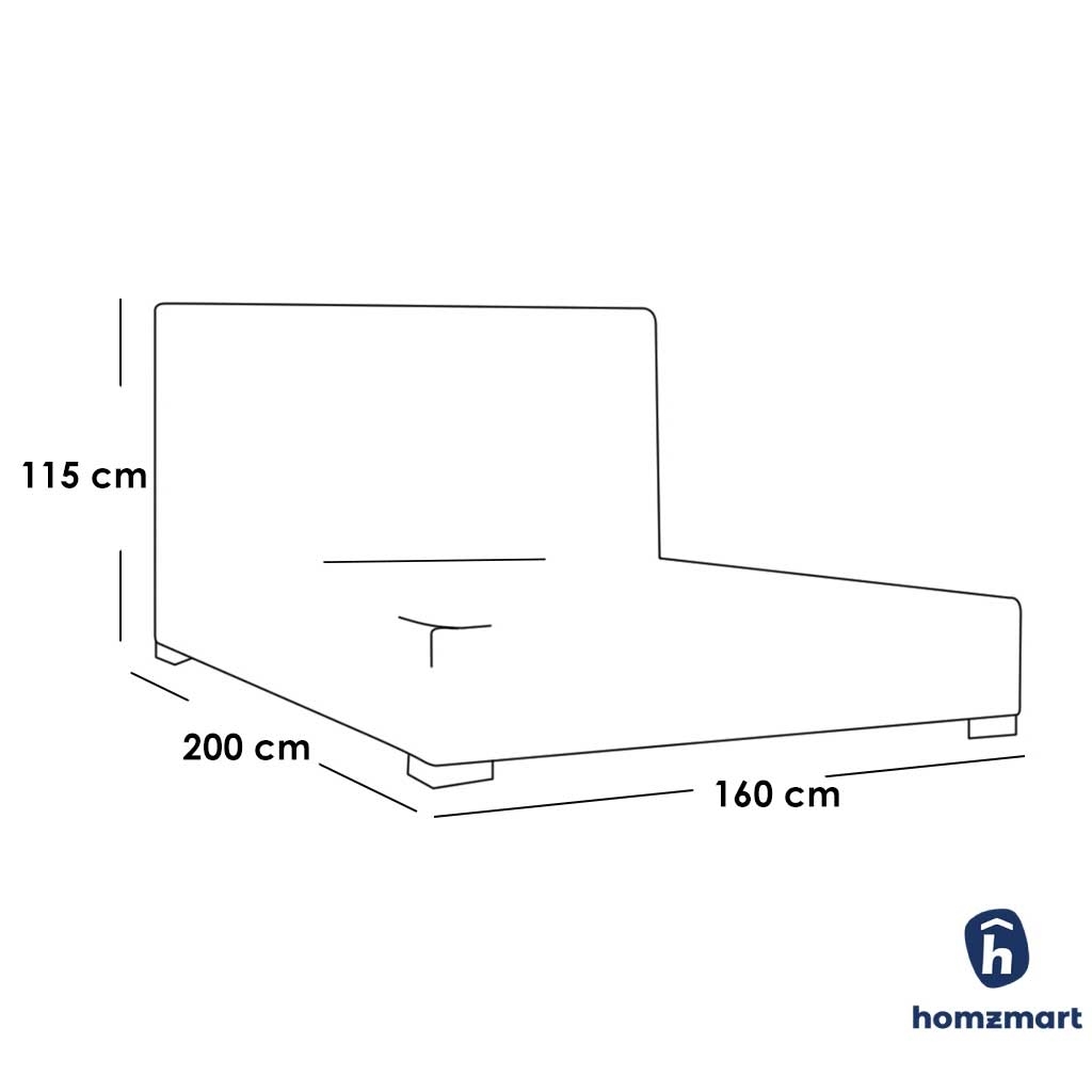 MDF Wood Bedroom set 4 Pieces - Beige