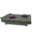 Muski Wood and Venice Fabric Sofa Bed - Grey