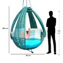 ANM.F.1143 Hanging Chair - Turquoise