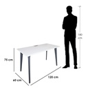 AR-Basic2 Desk-White&Gray