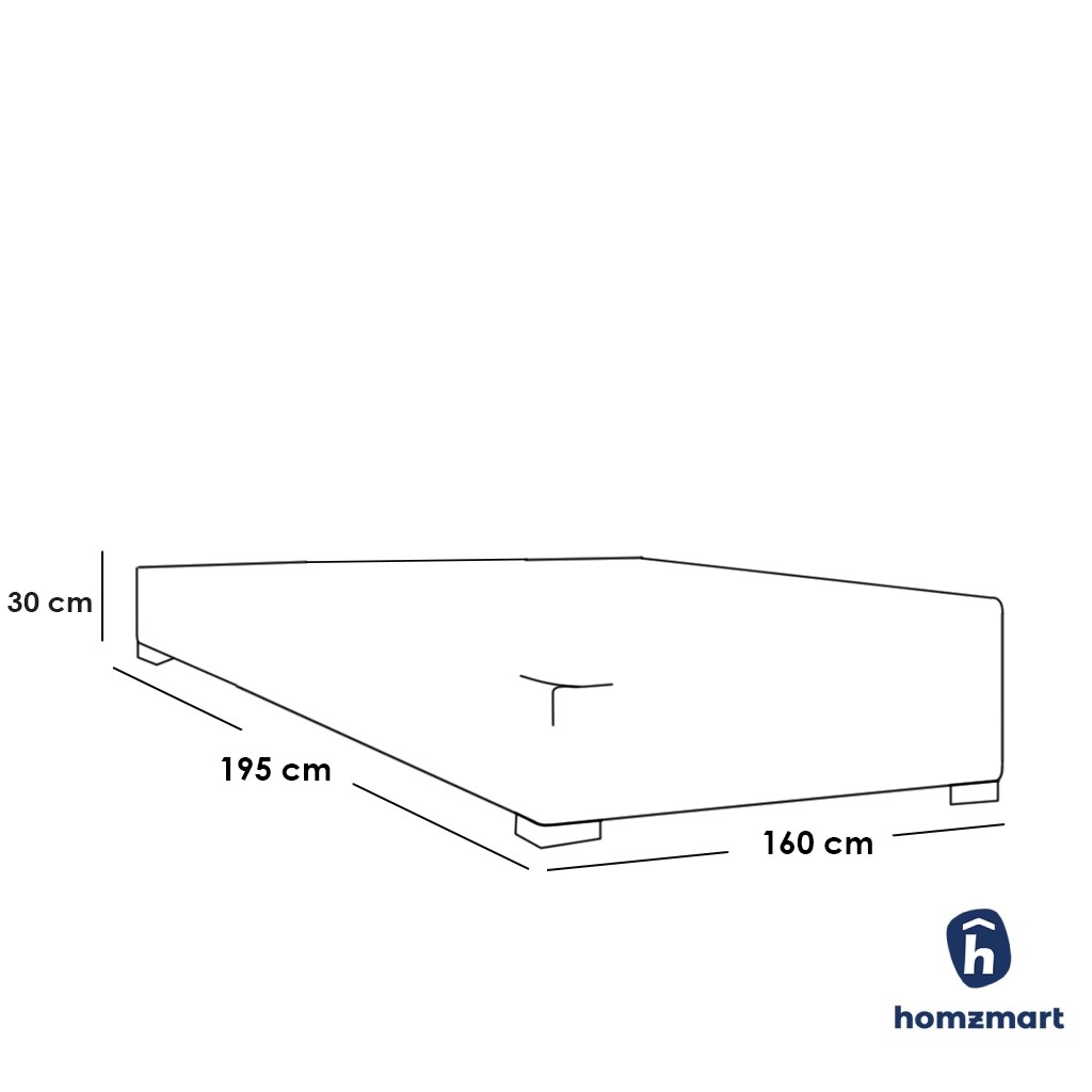 Bed 160x195x30 cm