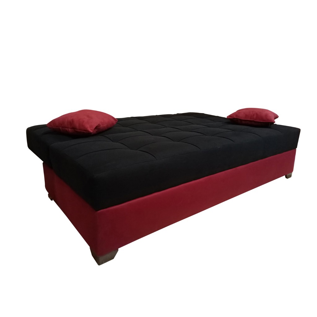 Beech Wood Sofa Bed - Black