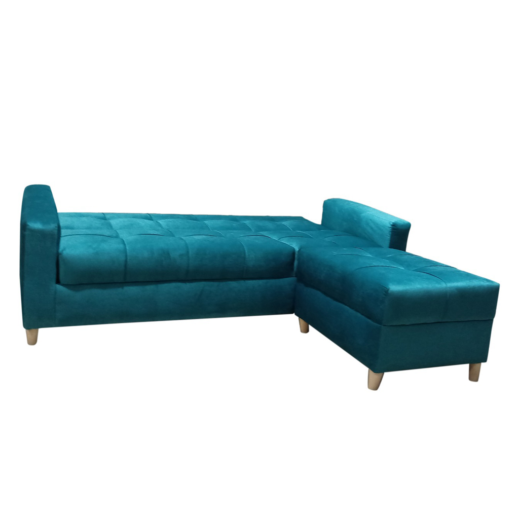 Beech Wood Sofa Bed - Blue