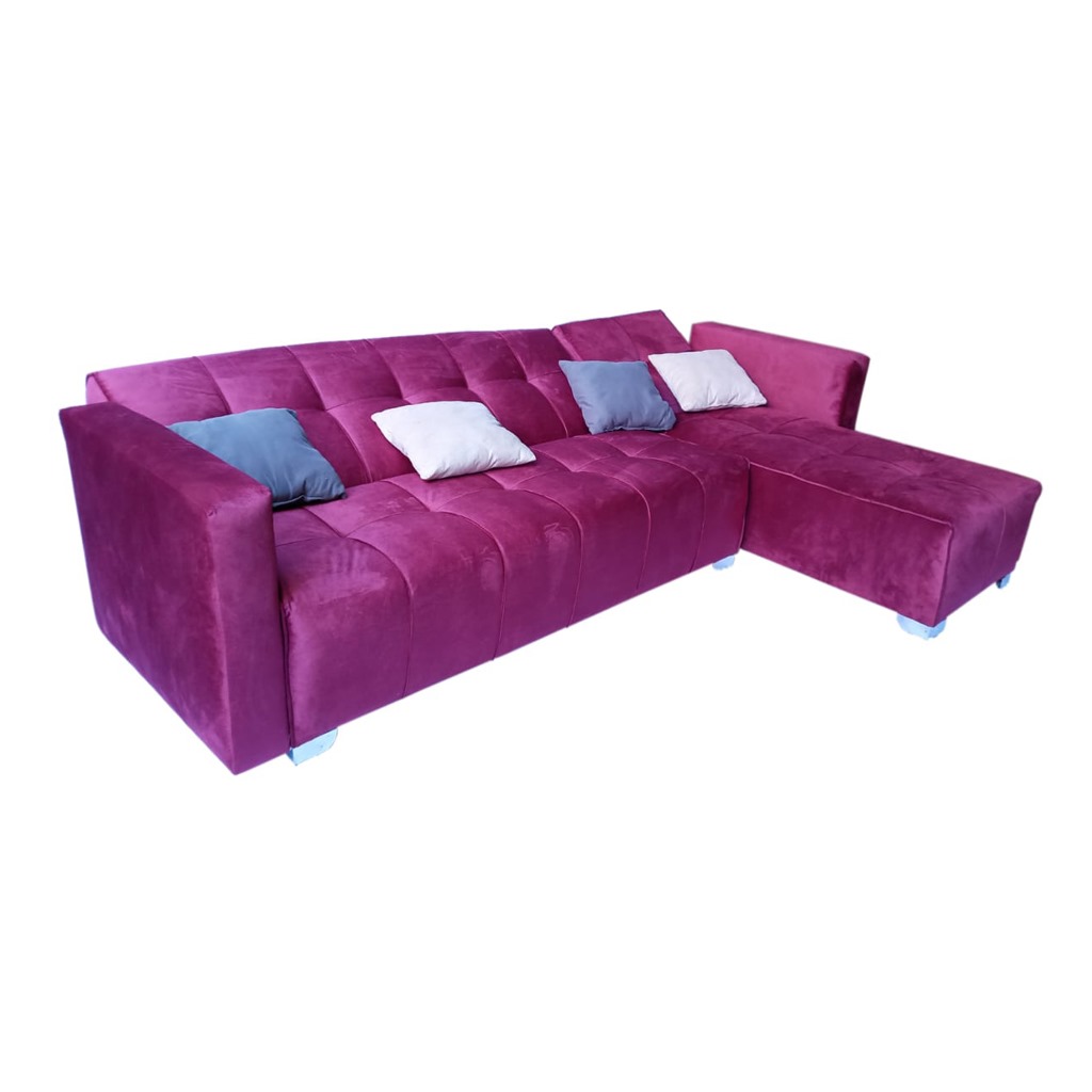 Beech Wood Sofa Bed - Pink