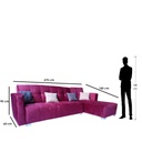 Beech Wood Sofa Bed - Pink