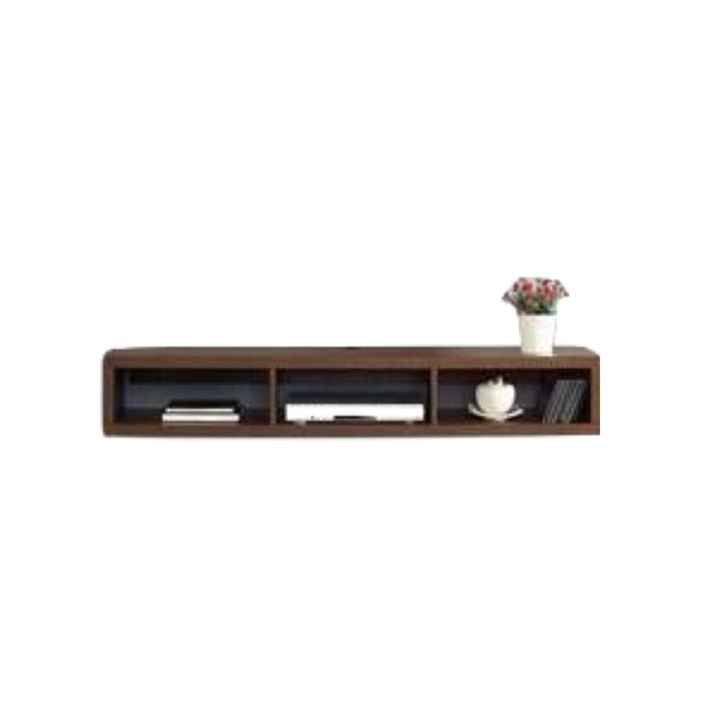 Counter Wood Brown Wall-mounted TV Unit - 30 × 25 × 120 cm