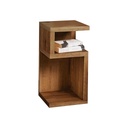 Counter Wood Side Table Brown - 60x40x40 cm