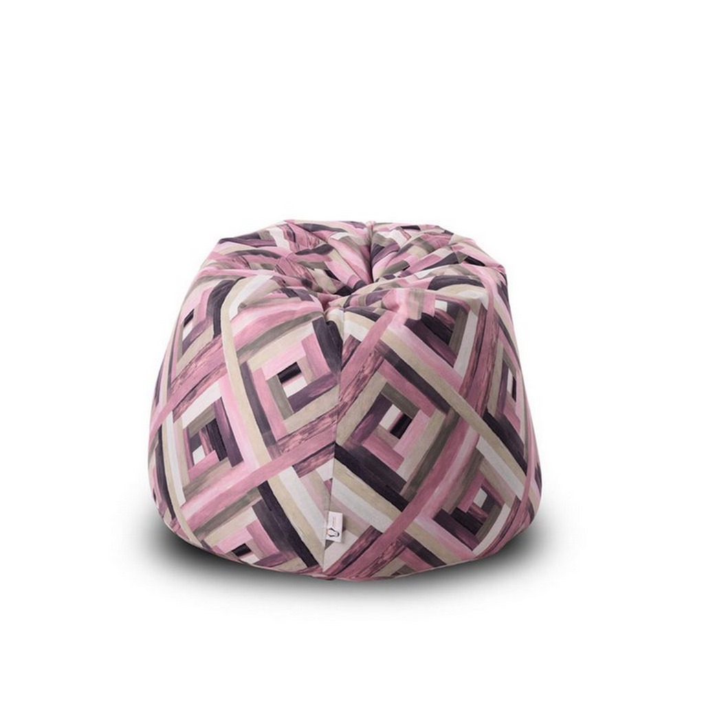 Foam and Cotton Fabric Beanbag - Multi color
