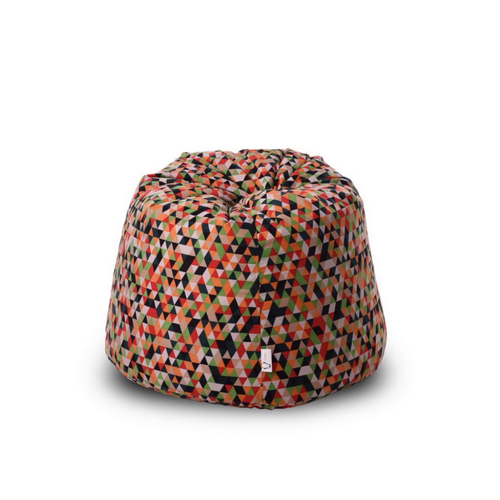 Foam and Cotton Fabric Beanbag - Multi color
