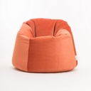 Foam and Cotton Fabric Beanbag - Orange