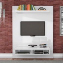 MDF White Wall-mounted TV Unit - 200 × 30 × 120 cm