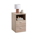 Mdf Bedside Table Beige - 40x40x60 cm