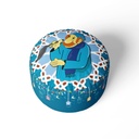 Turkish Sabia Pouf Multi Color