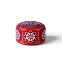 Turkish Sabia Pouf Red