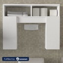 Spanish MDF Bathroom Storage Unit White - 61 × 20 × 76 cm