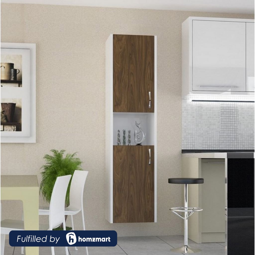 Spanish MDF Kitchen Storage Brown and White - 140 × 32 × 35 cm