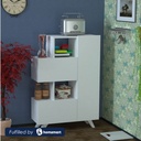 Spanish MDF Display Unit White - 122 × 32 × 80 cm