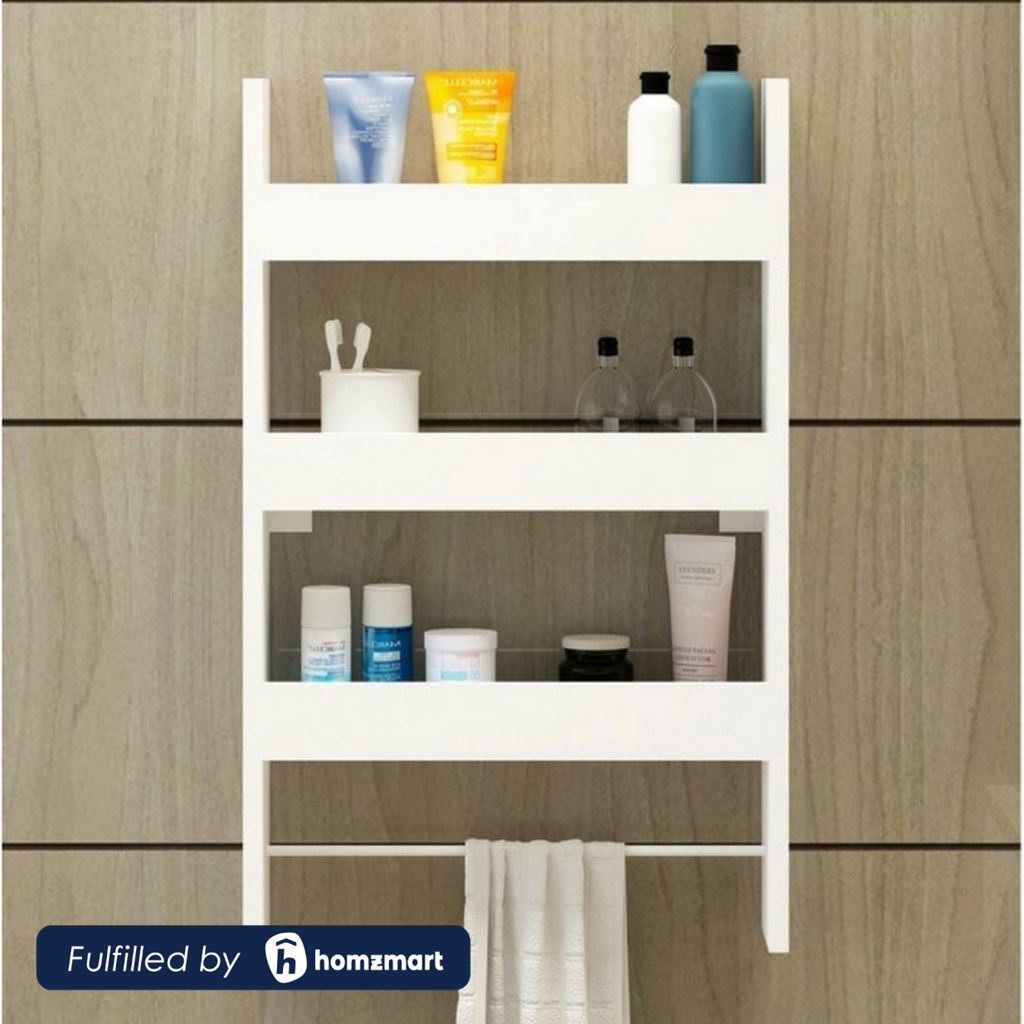 Spanish MDF Bathroom Storage Unit White - 70 × 14 × 50 cm