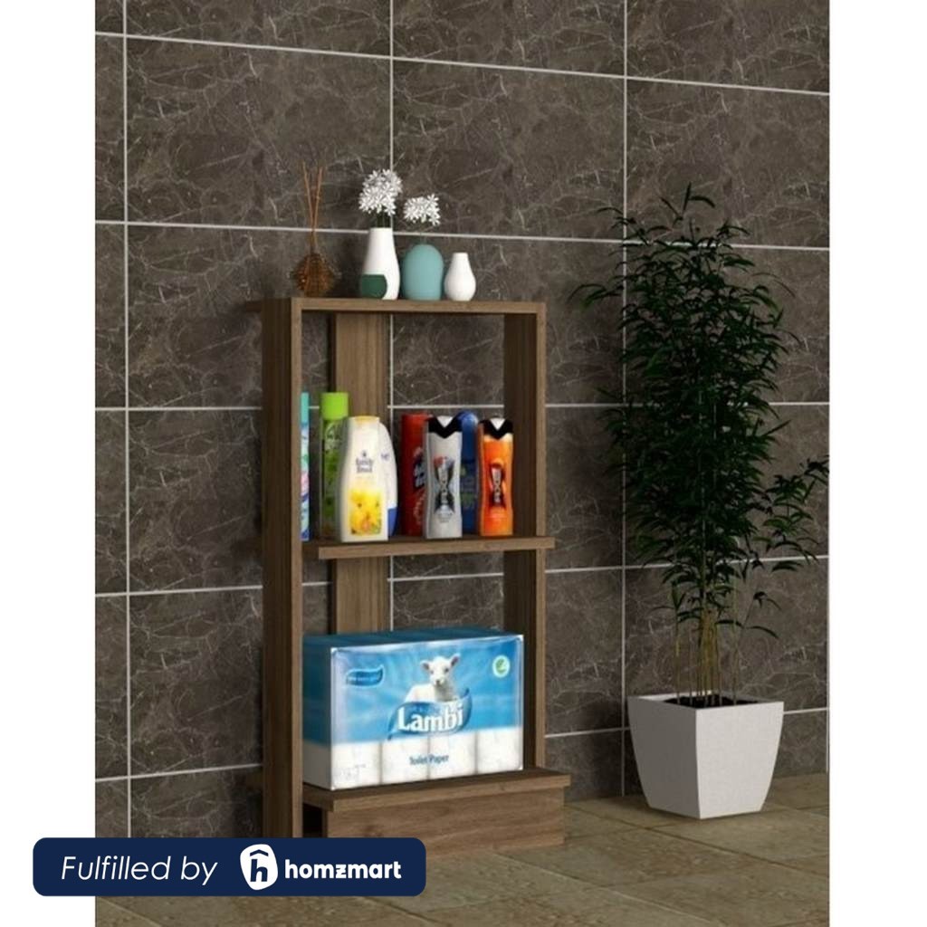 Spanish MDF Bathroom Storage Unit Brown - 90 × 30 × 45 cm