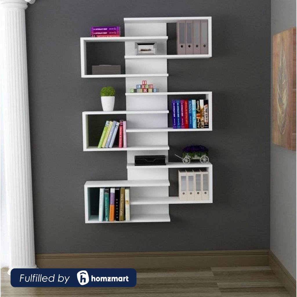 Spanish MDF Display Unit White - 161x21x75 cm