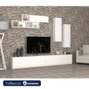 spanish MDF White Tv Set - 40 × 35 × 280 cm