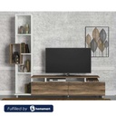 spanish MDF Tv Set Brown and White - 160 × 30 × 160 cm