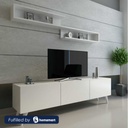 spanish MDF White Tv Set - 44 × 31 × 150 cm