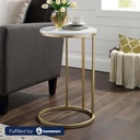 Steel Side Table Gold - 50x55 cm