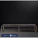 Steel Gold and Black Tv Unit - 170 × 40 × 45 cm