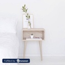Mdf Bedside Table Beige - 60x45x35 cm