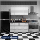 UV Full Kitchen White - 160 × 70 × 35 cm