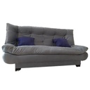 Muski wood and velvet venecia sofa bed - Grey