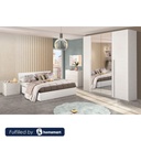 MDF Wood Bedroom set 4 Pieces - White