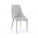 Red Beech Wood Velvet Dining Chair