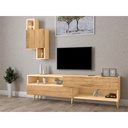 MDF Wood Beige Tv Set - 160 × 30 × 45 cm