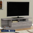 MDF Wood Tv Unit Brown - 160×30×55 cm