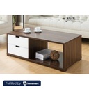 MDF Coffee Table White - 100x50x50 cm