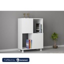 PVC Display Unit White - 82x30x60 cm