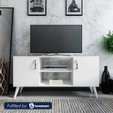 MDF White Tv Unit - 140 × 30 × 60 cm