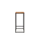 MDF and Steel Bar Chair - Black and Brown