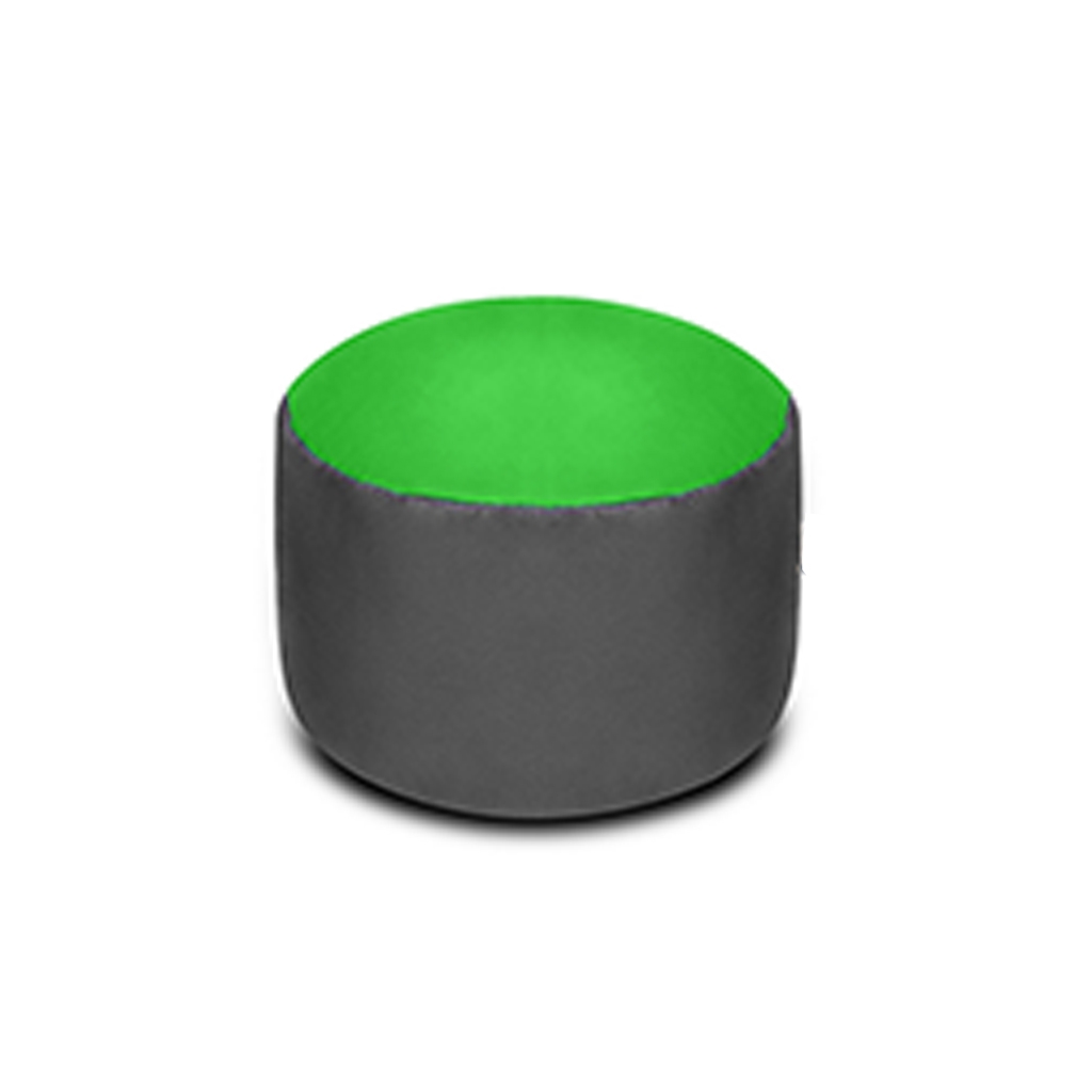 PVC and Foam Pouf Green