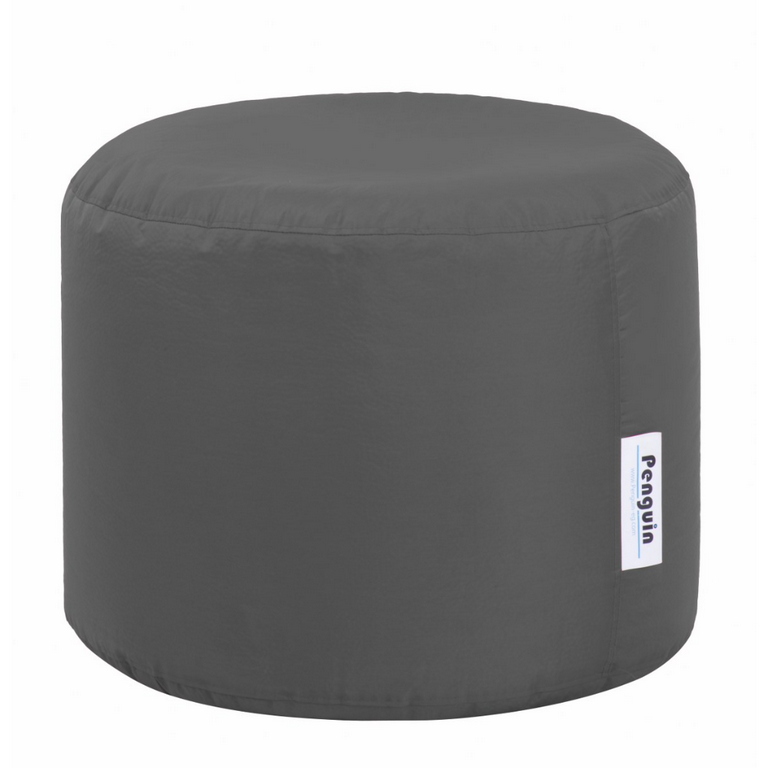 PVC and Foam Pouf Grey