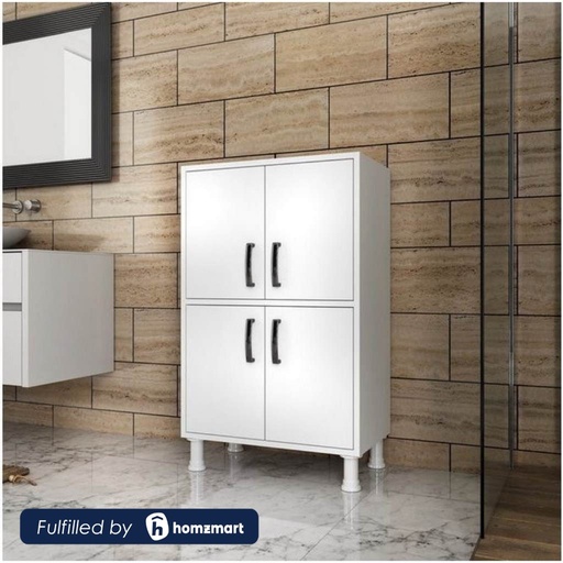 Spanish MDF Bathroom Storage Unit White - 101 × 35 × 63 cm