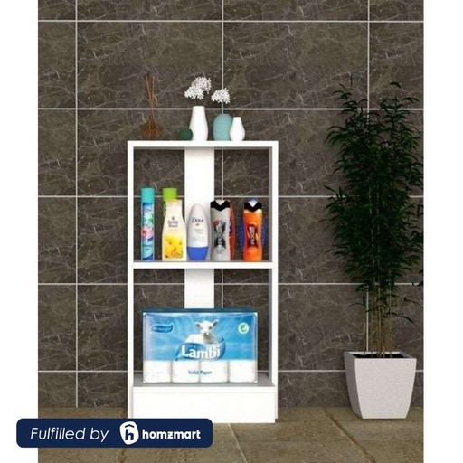 Spanish MDF Bathroom Storage Unit White - 90 × 30 × 45 cm