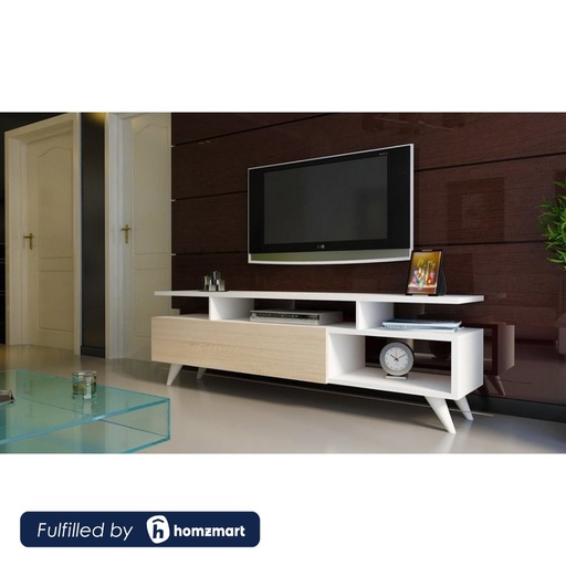 spanish MDF Tv Unit White and Beige - 47 × 31 × 120 cm