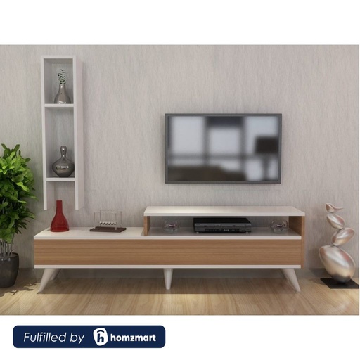 spanish MDF White Tv Set - 47 × 30 × 152 cm