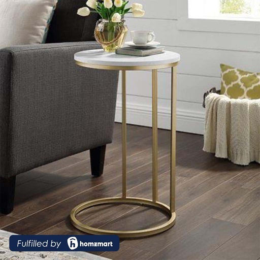 Steel Side Table Gold - 50x55 cm