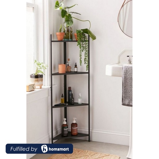 Steel Bathroom Storage Unit Black - 160 × 30 × 40 cm